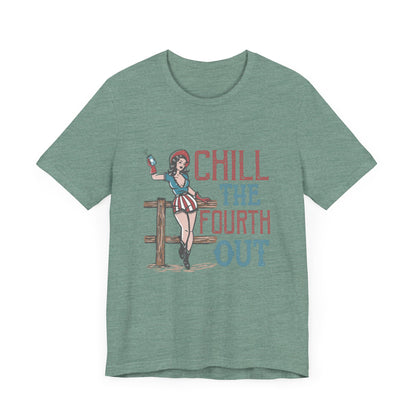 Cowgirl July 4th Retro Shirt, 4th of July Boho Independence Day Tee - PopCultureByDesign36