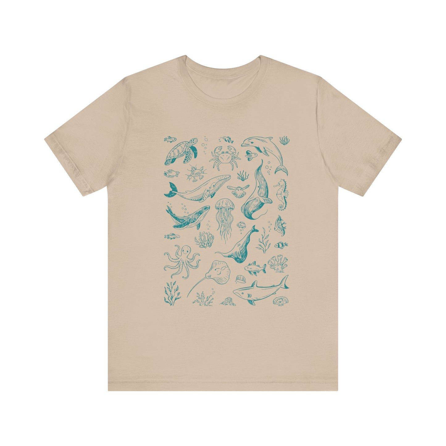 Vintage Ocean Tattoo Style T-Shirt, Retro Ocean Shirt, Ocean Shirt For Men - PopCultureByDesign36