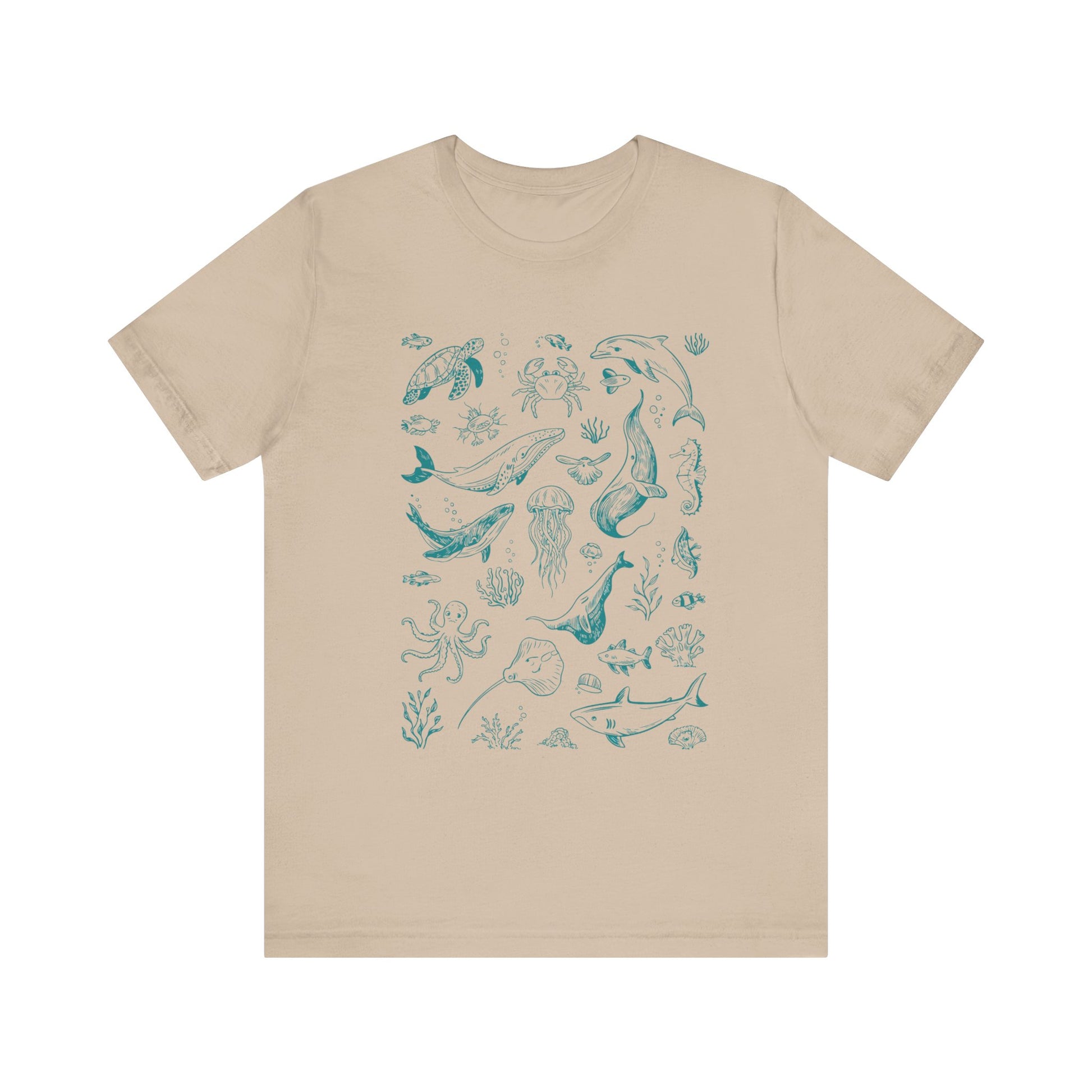 Vintage Ocean Tattoo Style T-Shirt, Retro Ocean Shirt, Ocean Shirt For Men - PopCultureByDesign36