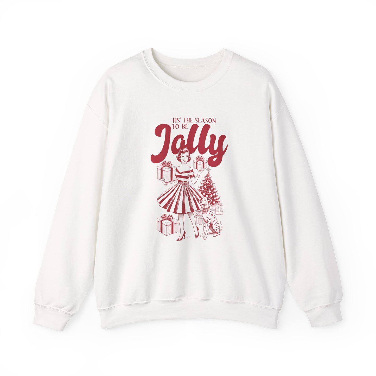 Christmas Sweatshirt, Pin Up Girl Christmas, Christmas Jolly - PopCultureByDesign36