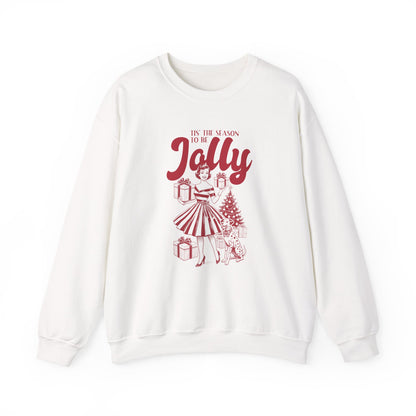 Christmas Sweatshirt, Pin Up Girl Christmas, Christmas Jolly - PopCultureByDesign36