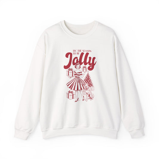 Christmas Sweatshirt, Pin Up Girl Christmas, Christmas Jolly - PopCultureByDesign36