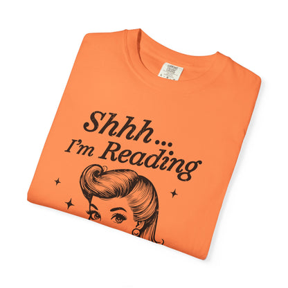 Shh I'm reading Comfort Colors® Unisex T-shirt, Book Lover Tee - PopCultureByDesign36