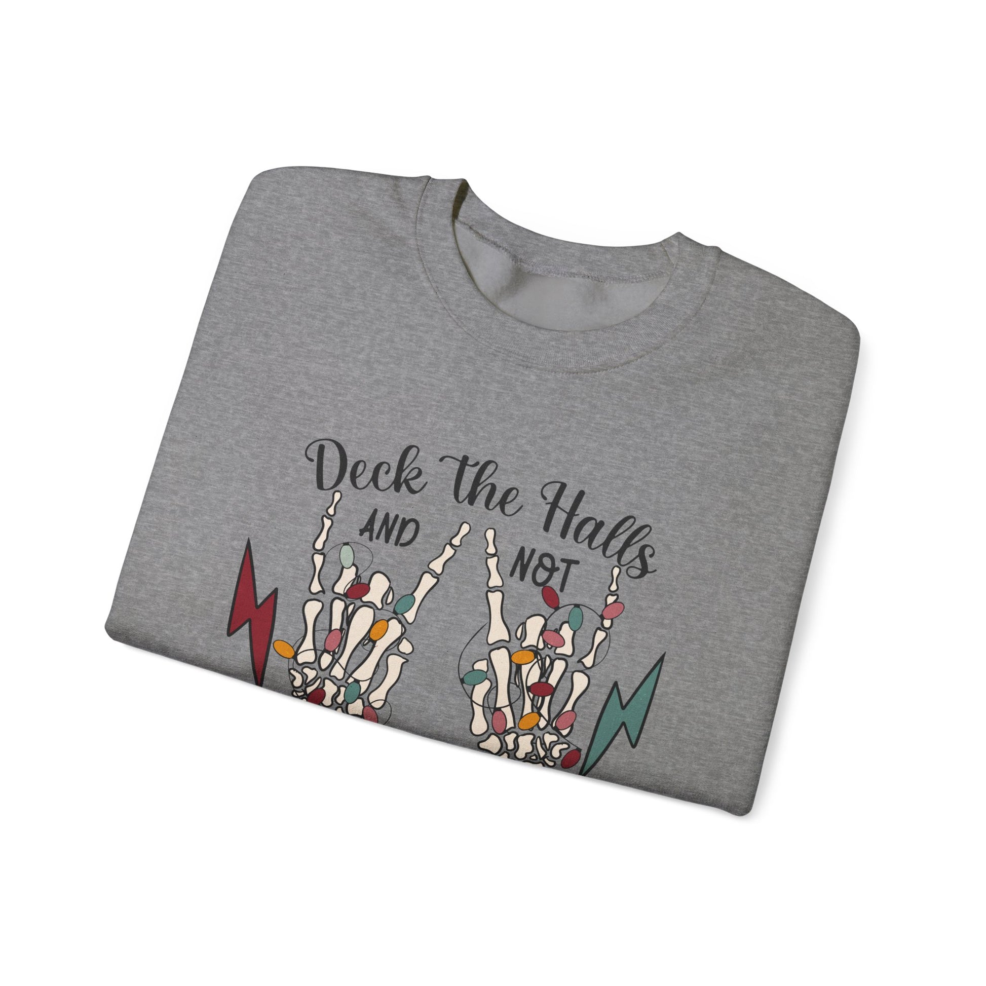 Family Christmas Sweatshirt, Deck The Halls And Not Your Family - PopCultureByDesign36