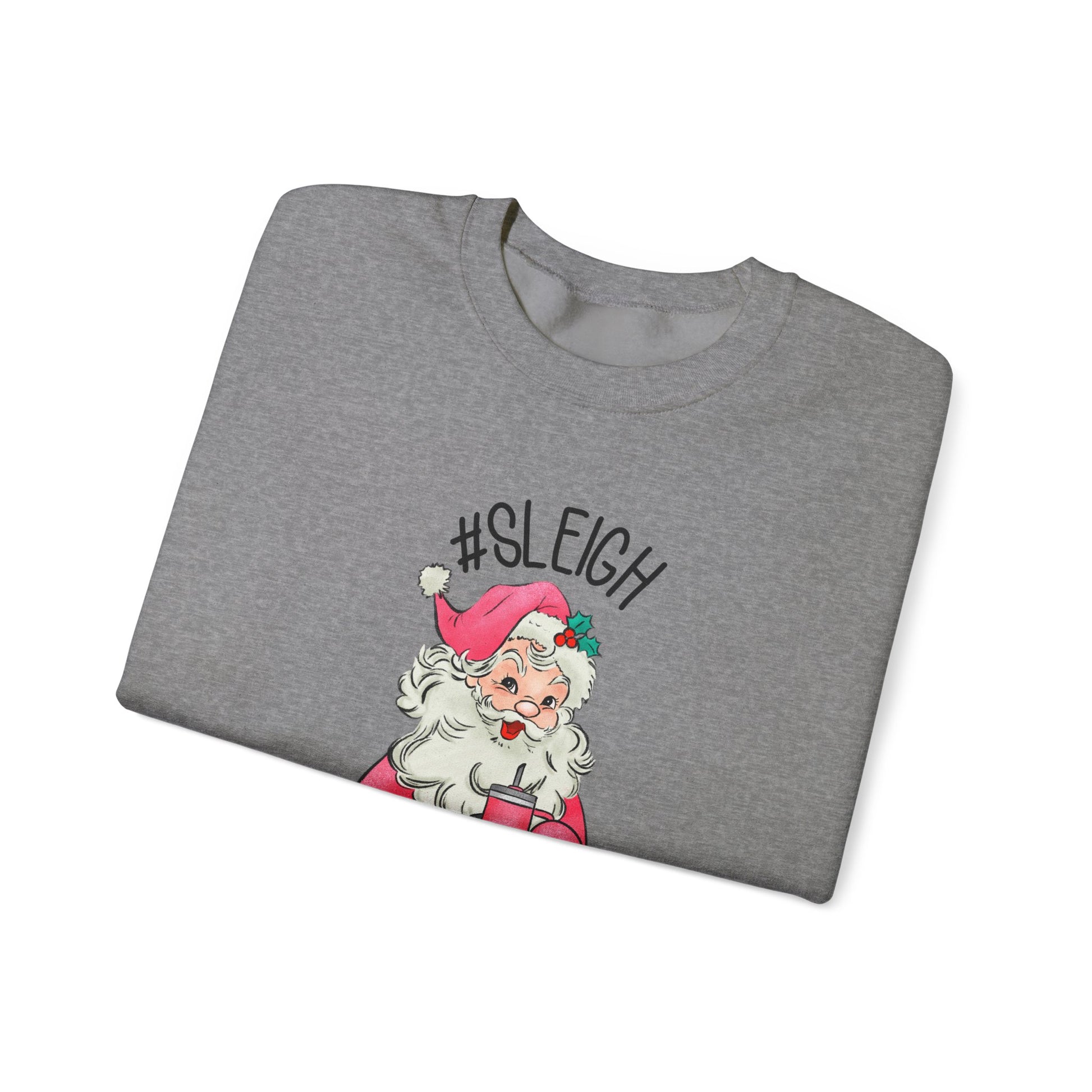 Sleigh santa, Retro Santa Sweater,Vintage Santa Christmas Sweatshirt - PopCultureByDesign36