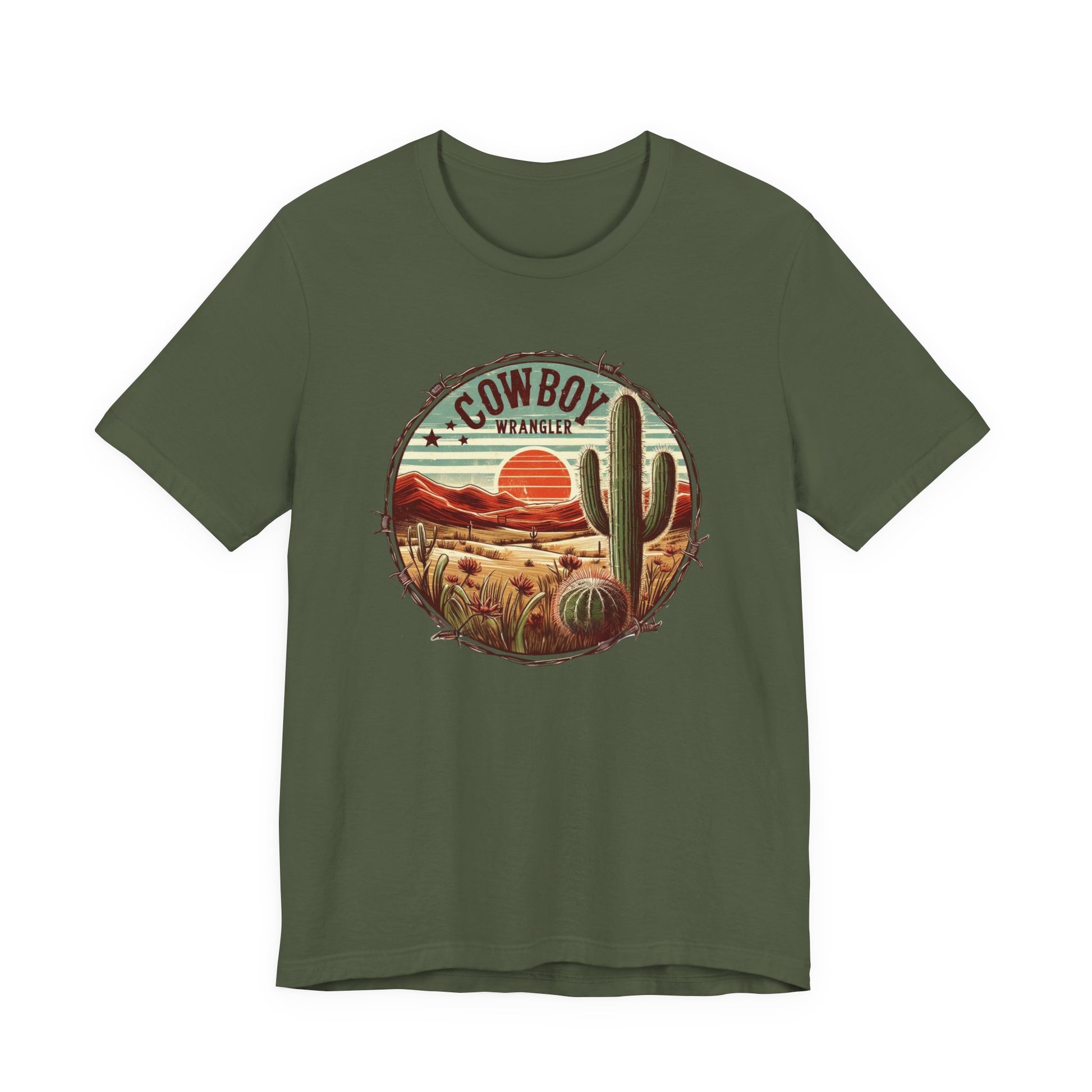 Cowboy Wrangler Shirt, Texas Shirt, Country Music Shirt, Western Shirt - PopCultureByDesign36