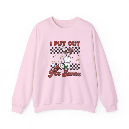 I Put Out For Santa Sweatshirt, Funny Christmas Sweatshirt, Funny Santa Sweatshirt - PopCultureByDesign36