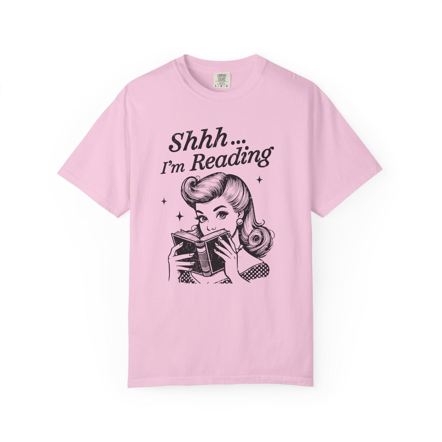 Shh I'm reading Comfort Colors® Unisex T-shirt, Book Lover Tee - PopCultureByDesign36