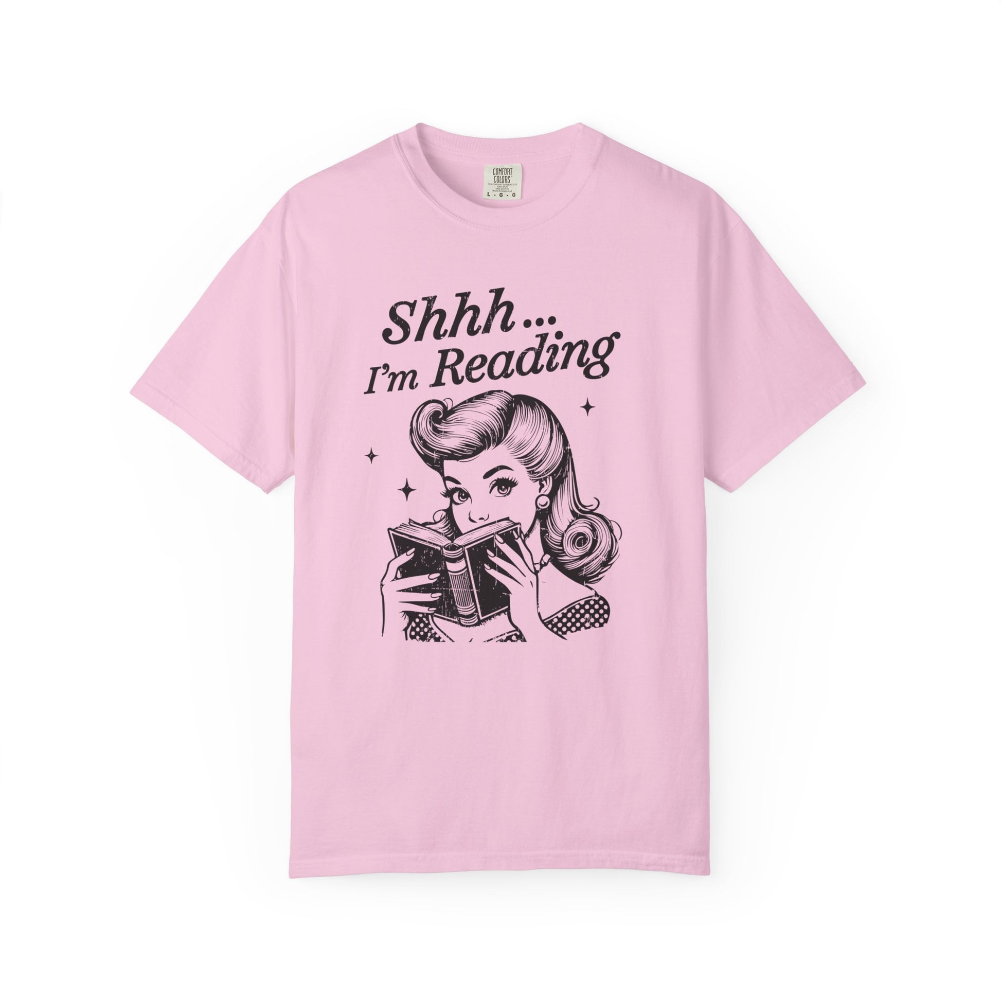 Shh I'm reading Comfort Colors® Unisex T-shirt, Book Lover Tee - PopCultureByDesign36