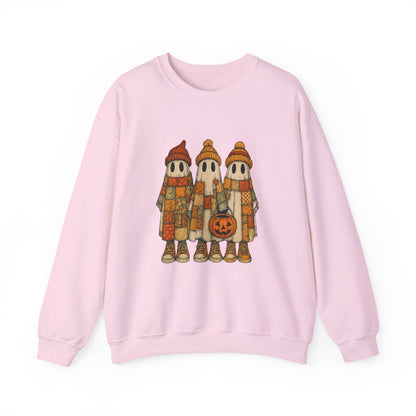 Halloween Ghost Trio Sweatshirt, Cute Fall Outfits, Spooky Season - PopCultureByDesign36