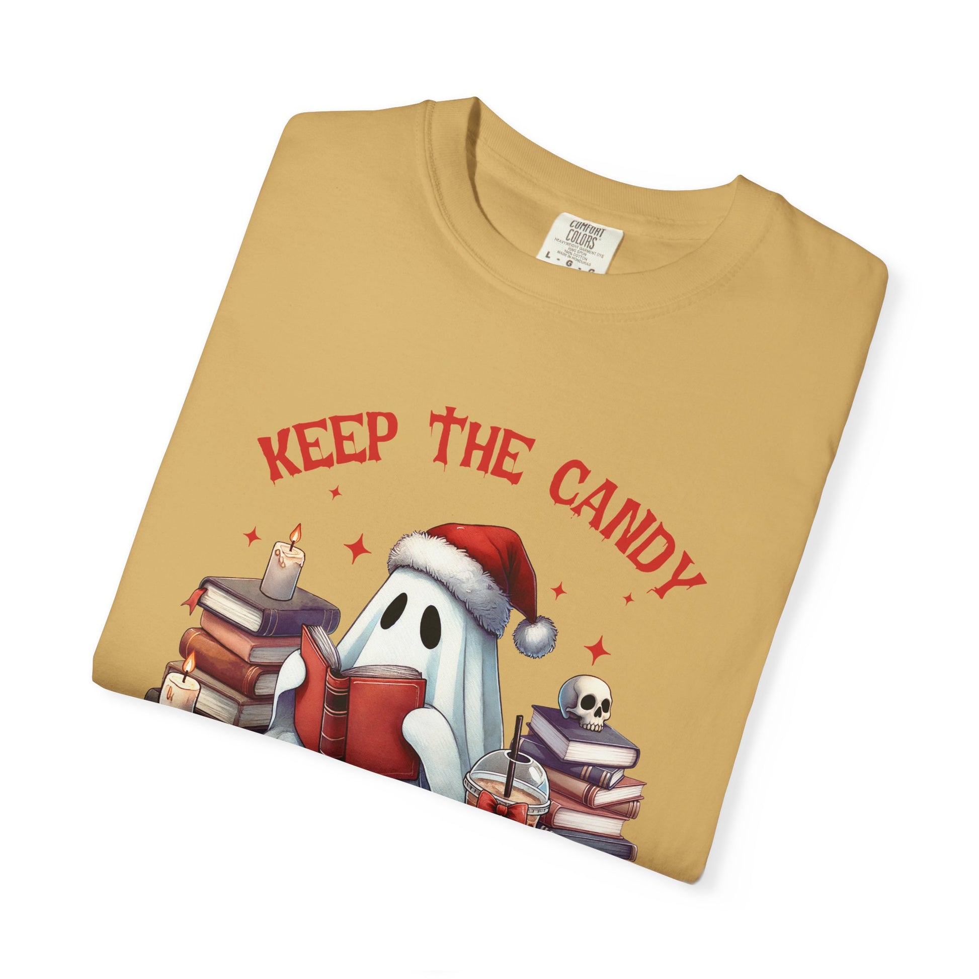 Retro Ghost Reading Books shirt, Librarian Ghost Halloween, Halloween Tee - PopCultureByDesign36
