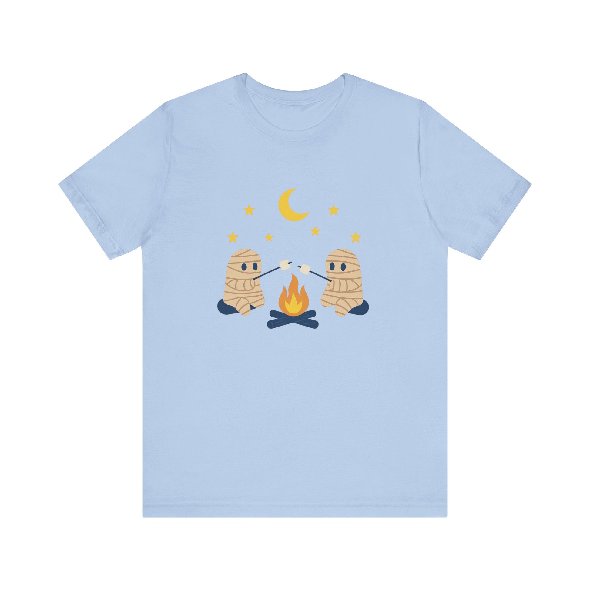 Camping Mummy Tee, Halloween Shirt, Spooky Camping Top - PopCultureByDesign36
