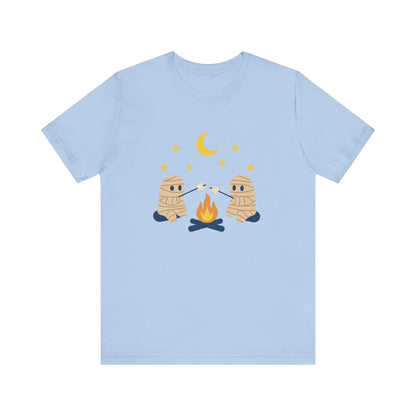 Camping Mummy Tee, Halloween Shirt, Spooky Camping Top - PopCultureByDesign36