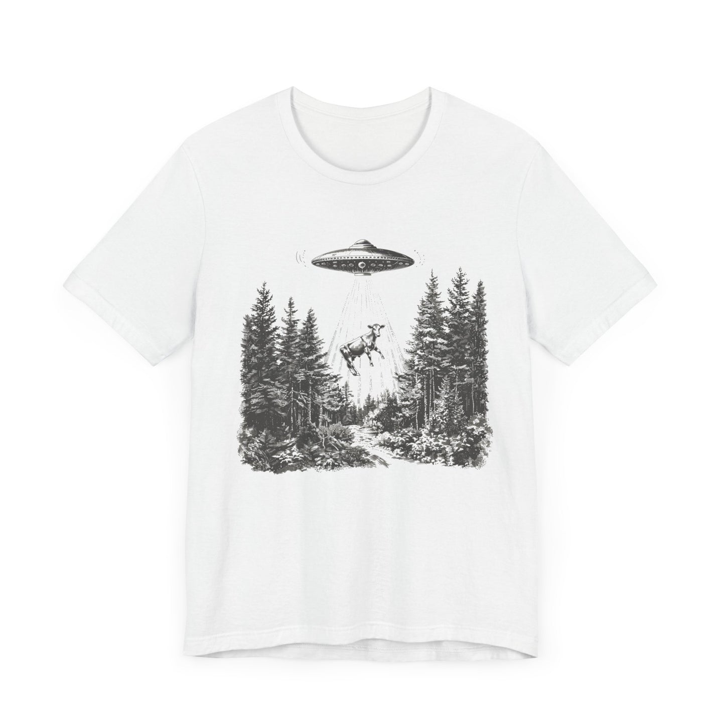 Ufo Cow Shirt, Retro T-Shirt, Vintage Cow Ufo TShirt, Ufo Graphic Tee - PopCultureByDesign36