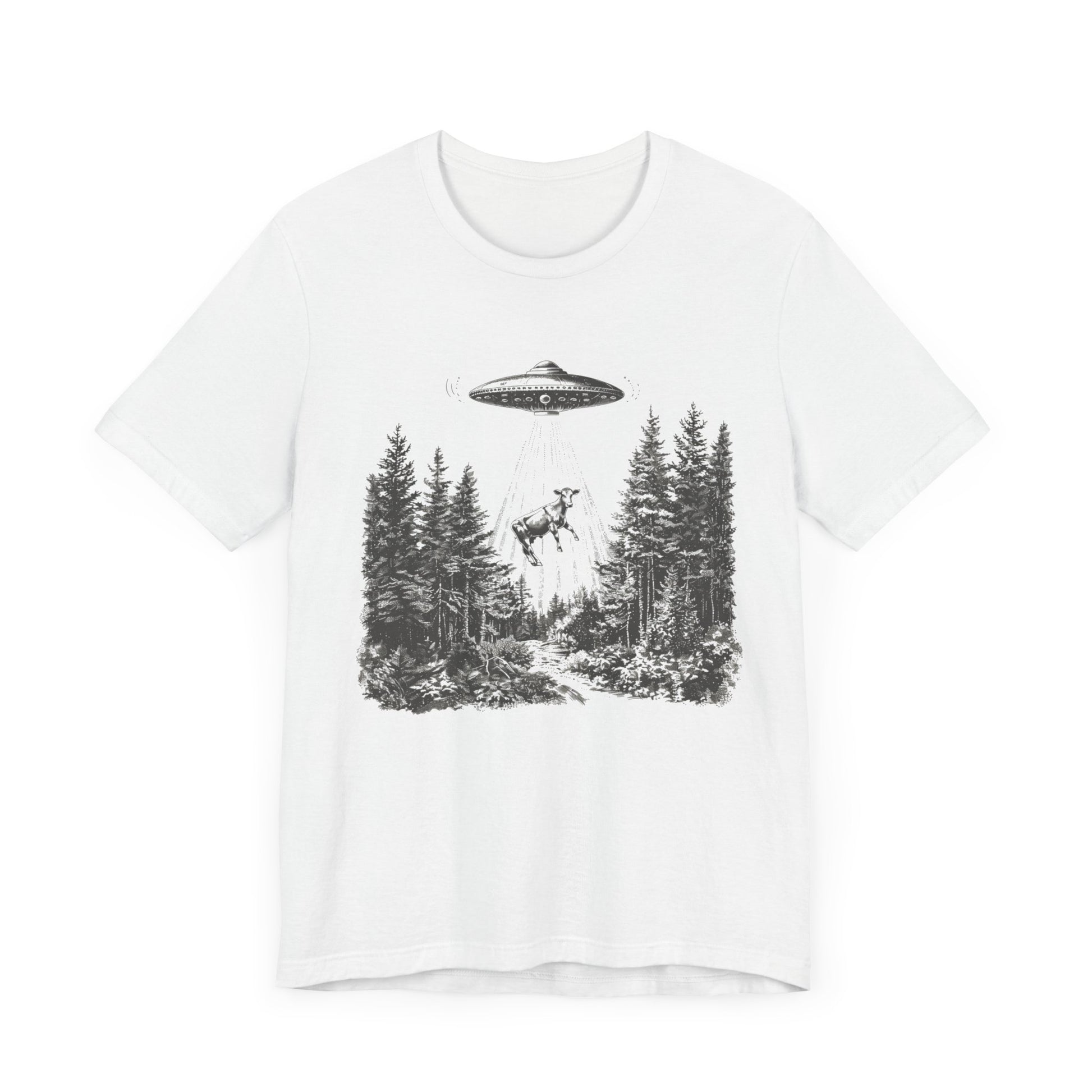 Ufo Cow Shirt, Retro T-Shirt, Vintage Cow Ufo TShirt, Ufo Graphic Tee - PopCultureByDesign36