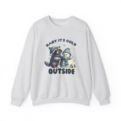 Baby Its Cold Outside Raccoon, Cute Christmas Raccoon, Winter Humor - PopCultureByDesign36