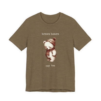 Brave Bears Cry Too Shirt, Vintage Bear Shirt, My tummy Hurts Shirt - PopCultureByDesign36