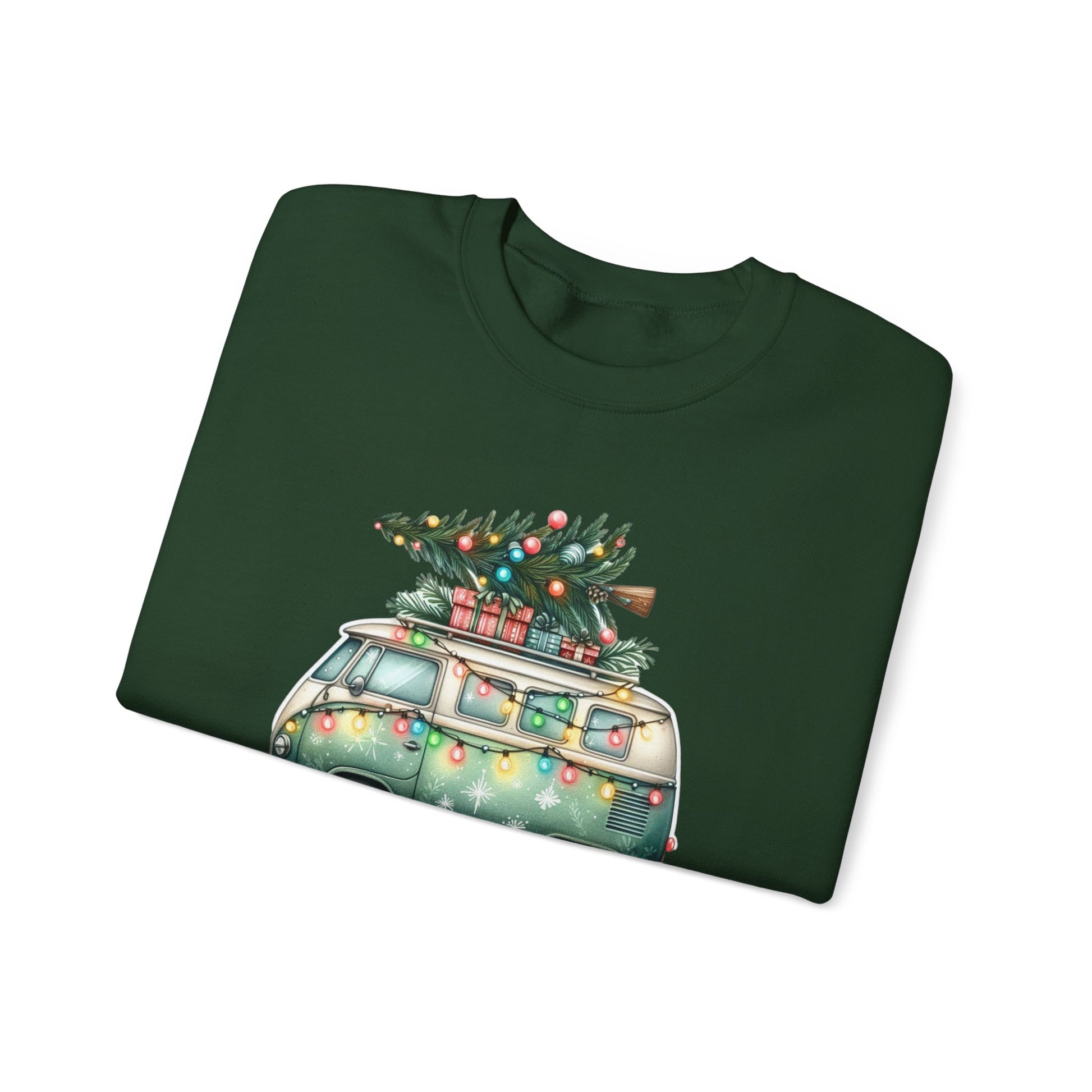 Jingle All The Way Sweatshirt, Christmas Family Sweater, Christmas Van Sweatshirt - PopCultureByDesign36