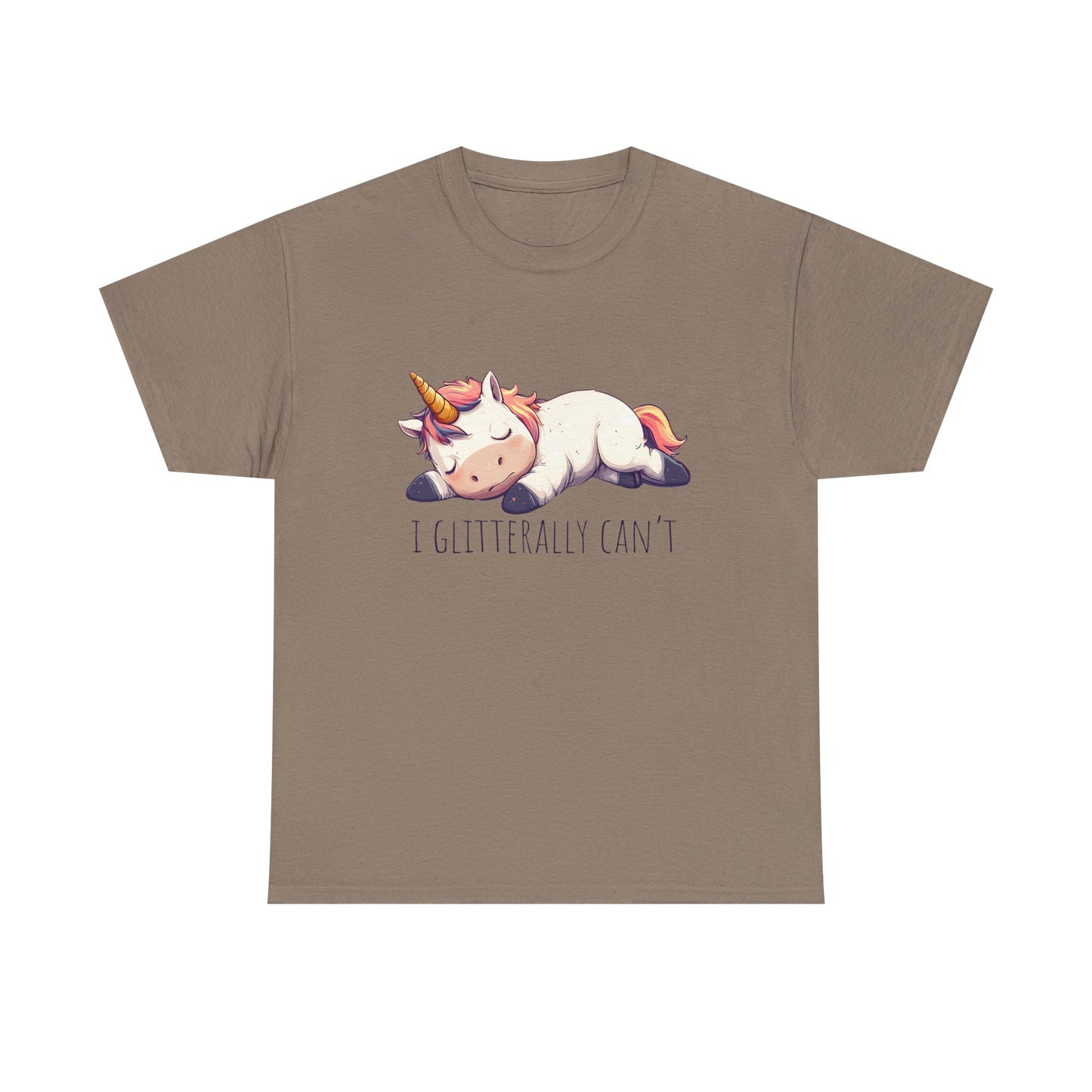 I glitterly can't, cute unicorn shirt, lazy unicorn shirt, funny unicorn shirt - PopCultureByDesign36
