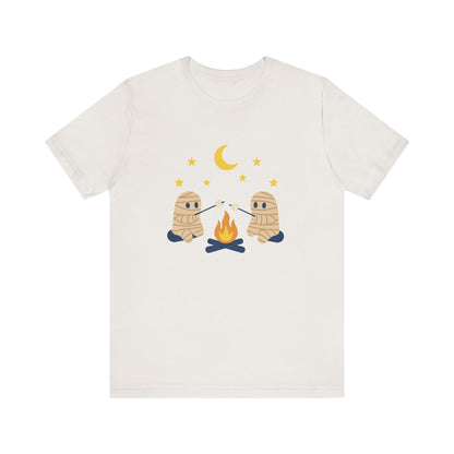 Camping Mummy Tee, Halloween Shirt, Spooky Camping Top - PopCultureByDesign36