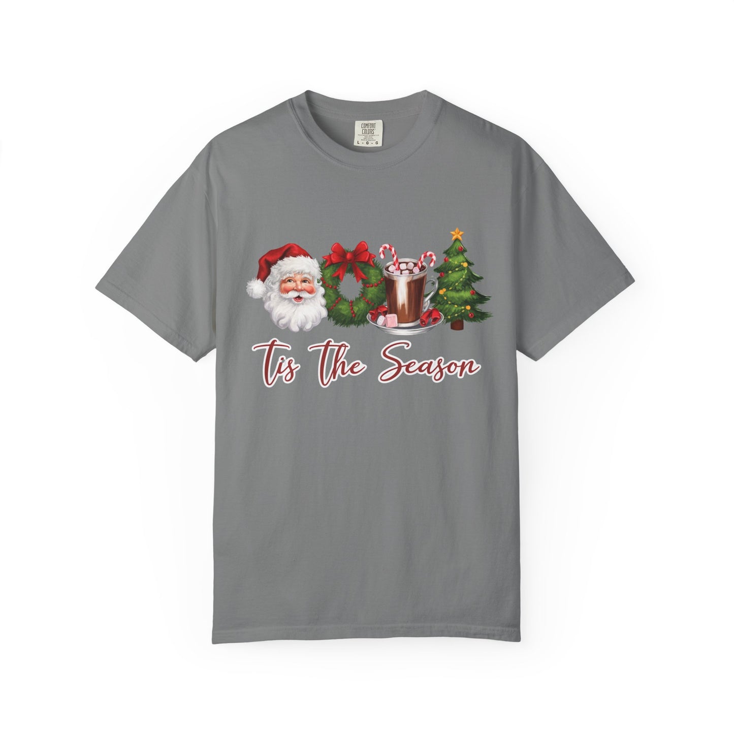 Comfort Colors® Retro Christmas, Tis the Season, Santa Claus Watercolor Christmas - PopCultureByDesign36