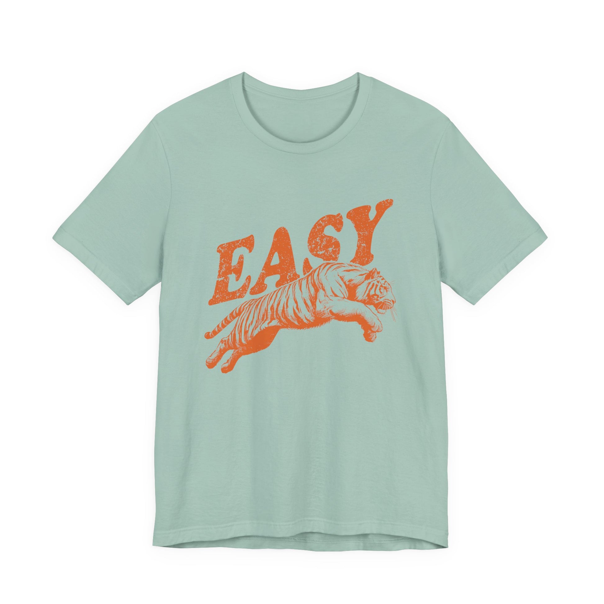 Easy Orange Tiger Shirt, Retro Boho Tee, Hippie Clothes, Indie Shirt - PopCultureByDesign36