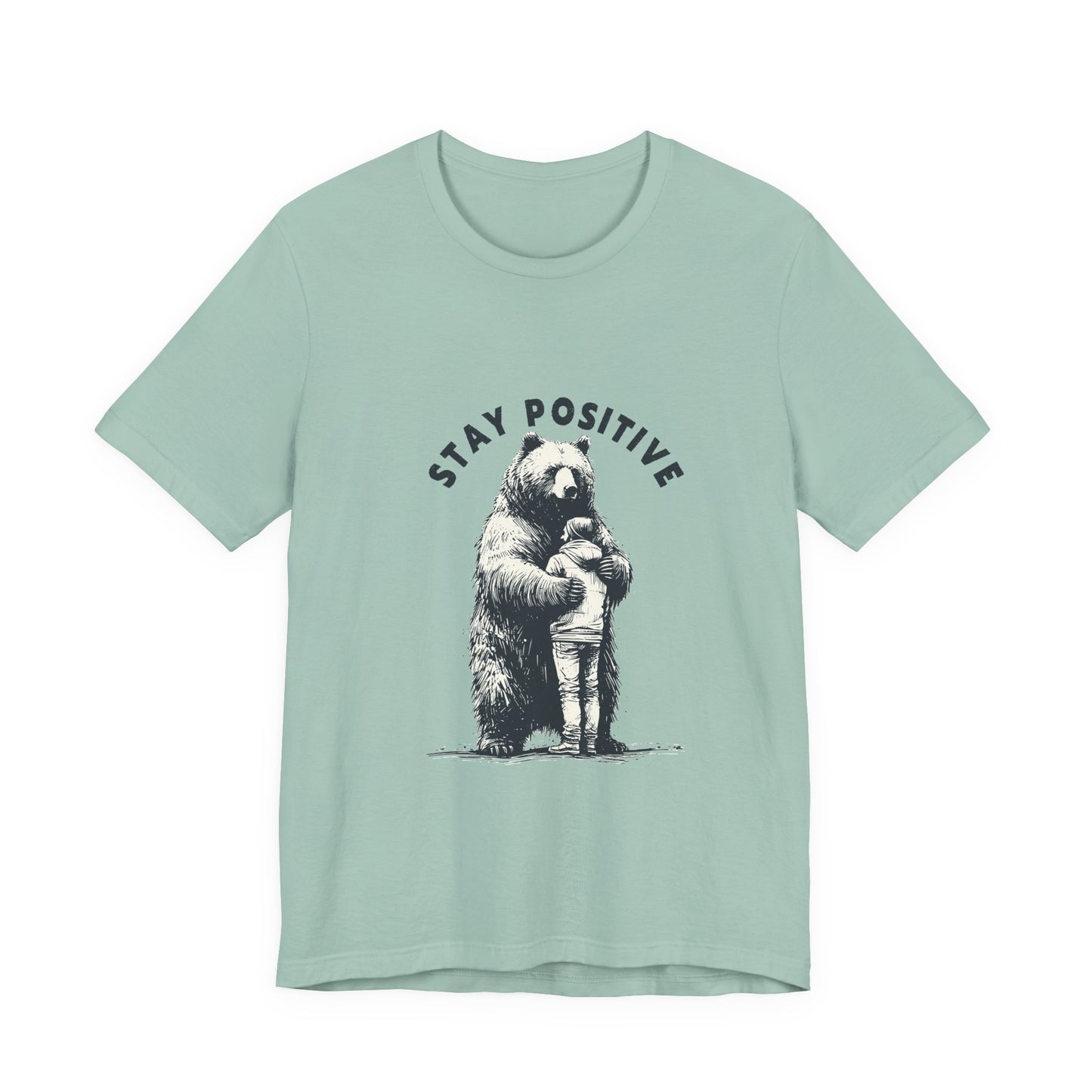 Stay Positive Bear Hug Shirt, Mental Health Shirt, Bear Hug Tee - PopCultureByDesign36
