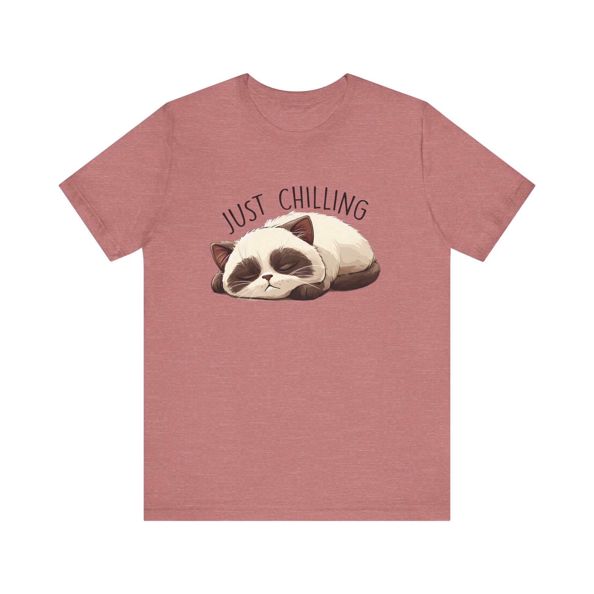 Just Chilling, Lazy Cat Shirt, Cute Cat Shirt, Cat Lover Gift, Funny Cat Shirt - PopCultureByDesign36