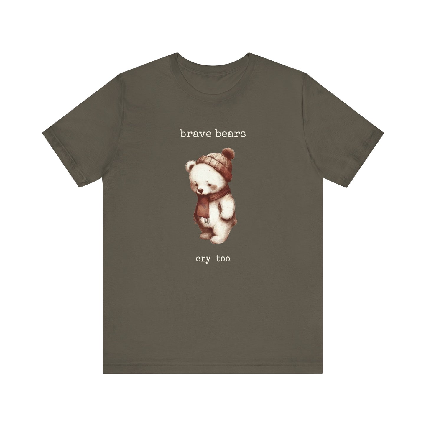 Brave Bears Cry Too Shirt, Vintage Bear Shirt, My tummy Hurts Shirt - PopCultureByDesign36