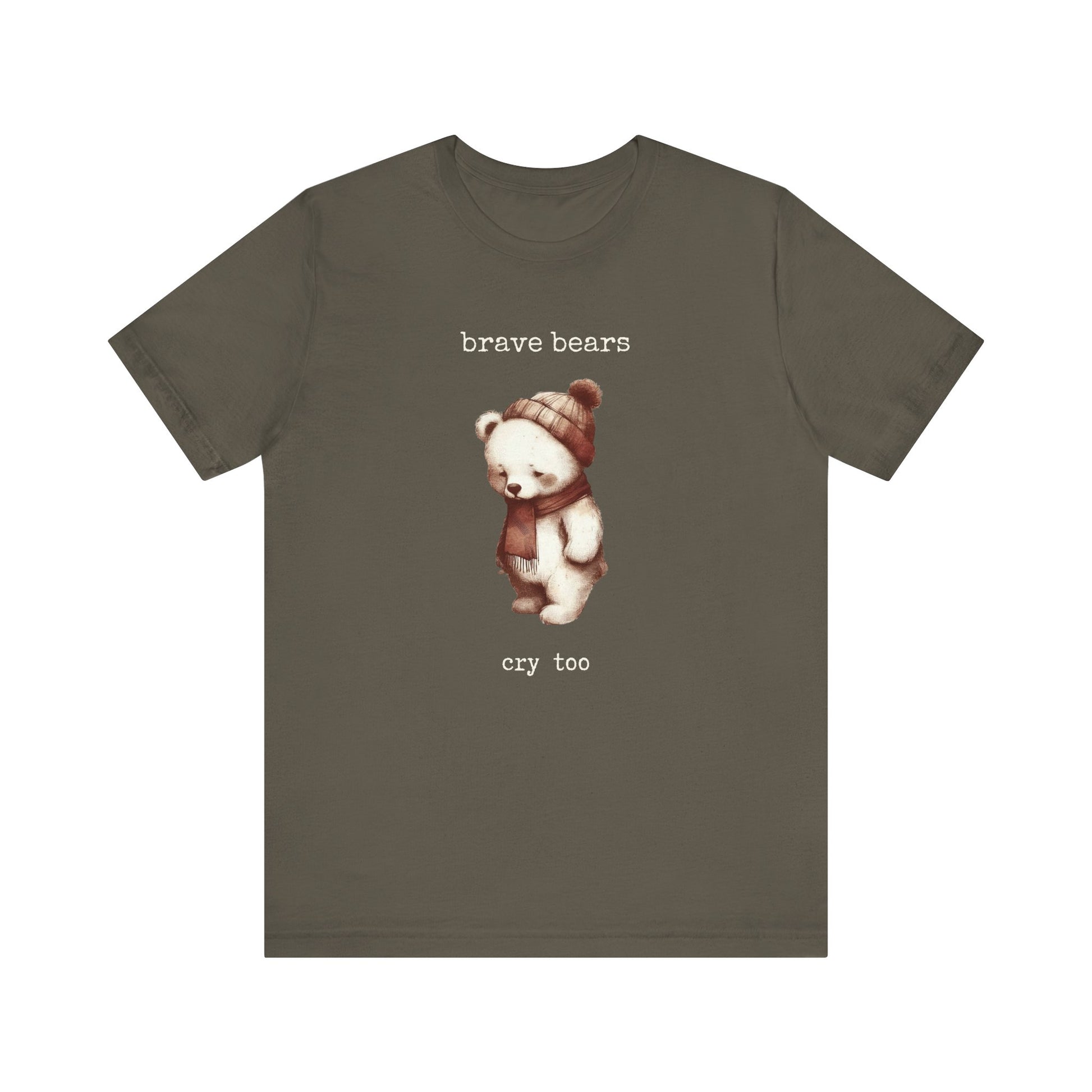 Brave Bears Cry Too Shirt, Vintage Bear Shirt, My tummy Hurts Shirt - PopCultureByDesign36