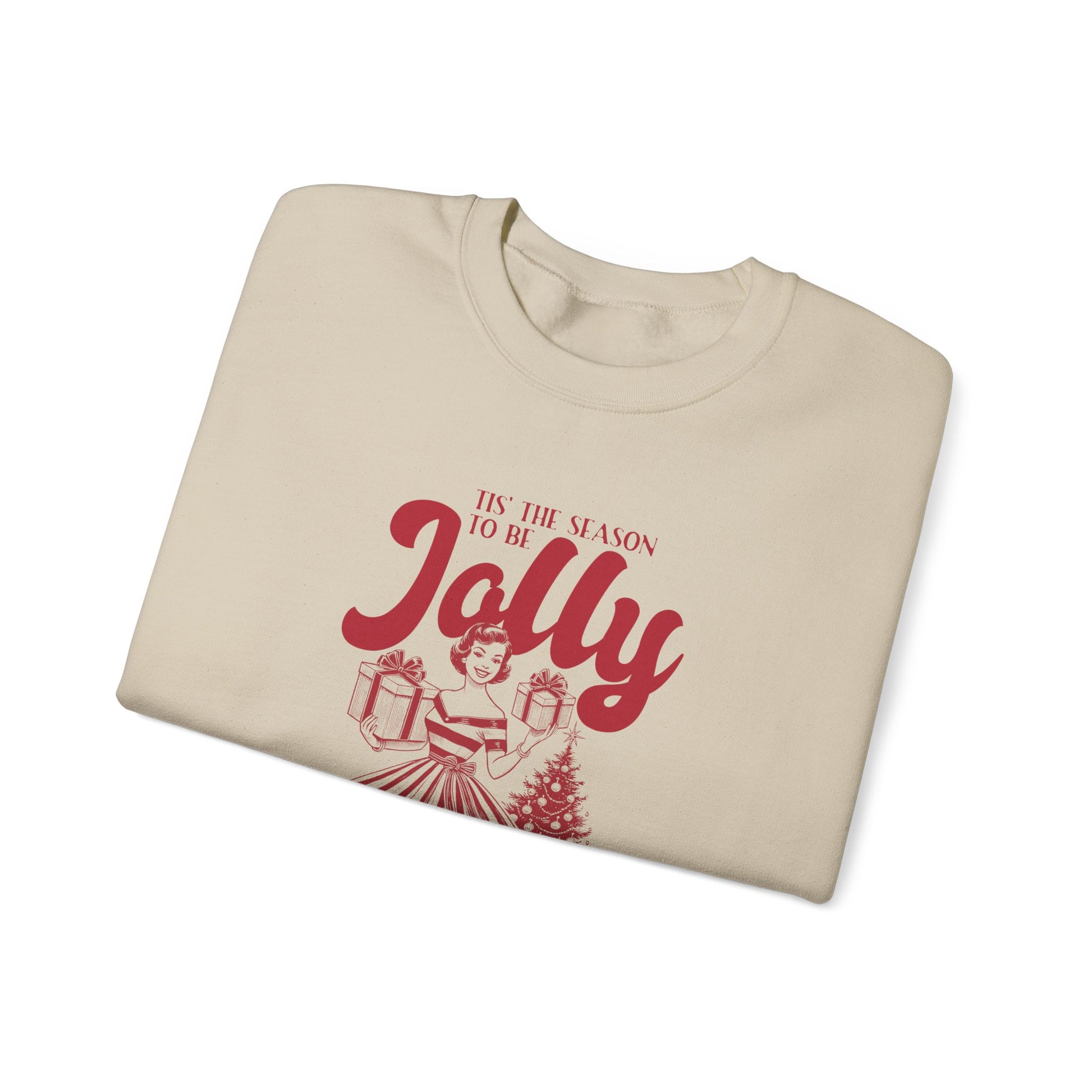 Christmas Sweatshirt, Pin Up Girl Christmas, Christmas Jolly - PopCultureByDesign36