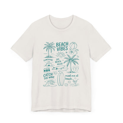 Beach Vibes Shirt, Ocean Lover Shirt, Summer T-Shirt, Sea Life Top - PopCultureByDesign36