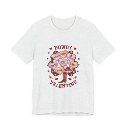 Candy Heart Shirt, Valentine's Day Gift, Country Conversation Hearts Shirt - PopCultureByDesign36