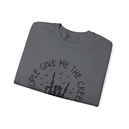 The Creeps Sweatshirt, Skeleton Hands Shirt, Skull Halloween Sweatshirt - PopCultureByDesign36