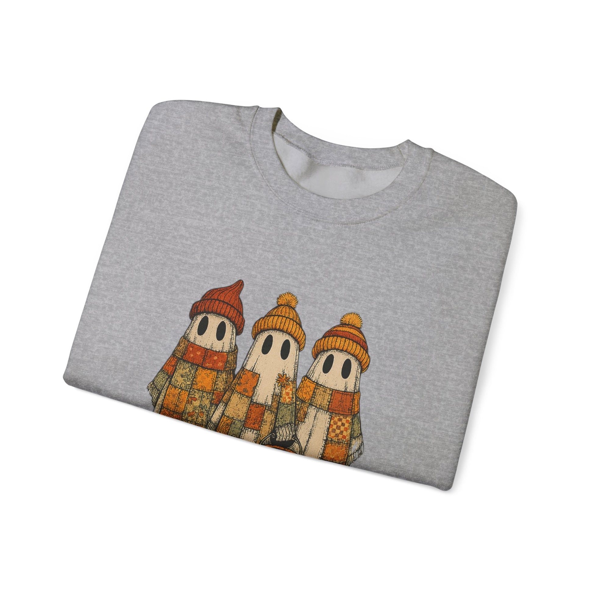 Halloween Ghost Trio Sweatshirt, Cute Fall Outfits, Spooky Season - PopCultureByDesign36
