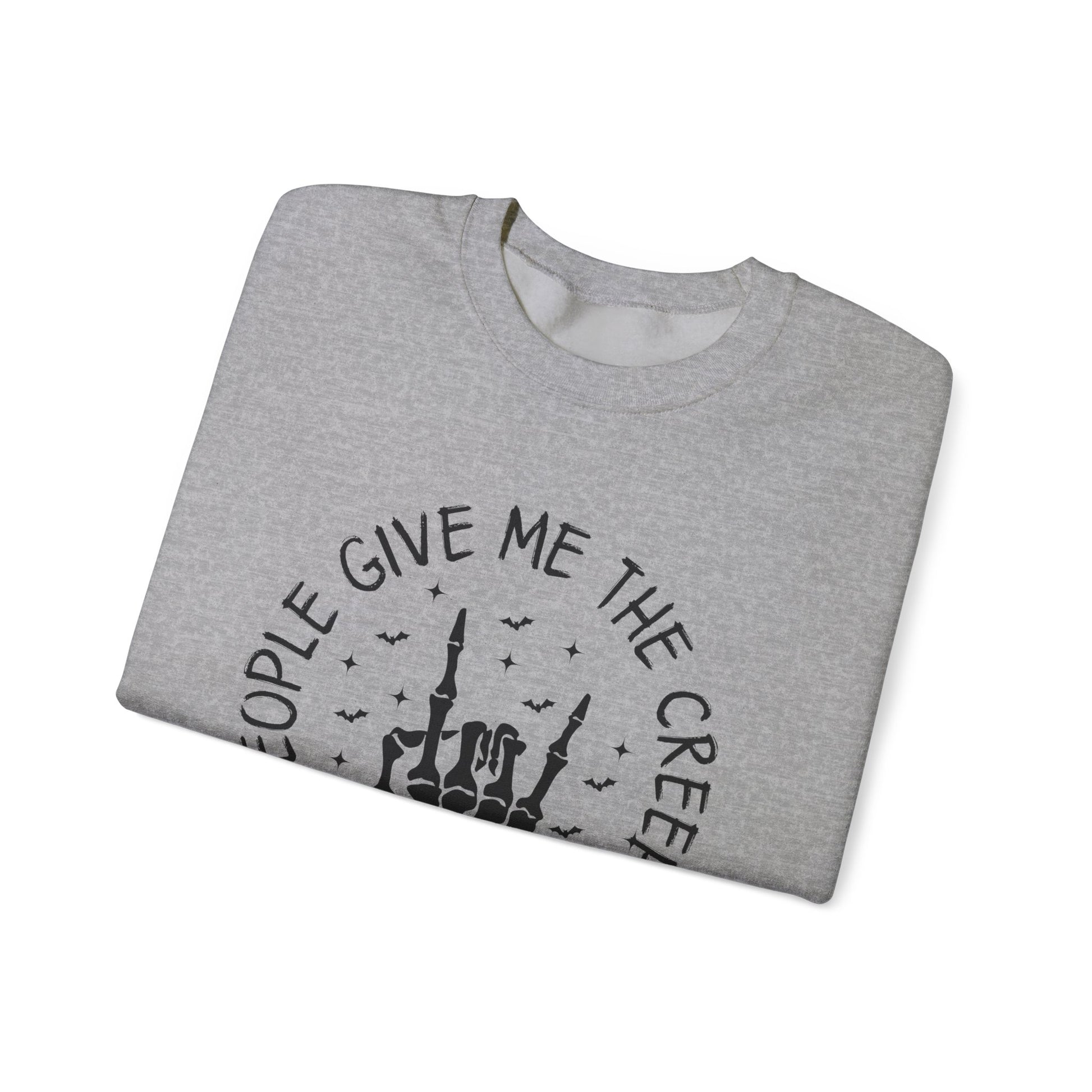 The Creeps Sweatshirt, Skeleton Hands Shirt, Skull Halloween Sweatshirt - PopCultureByDesign36