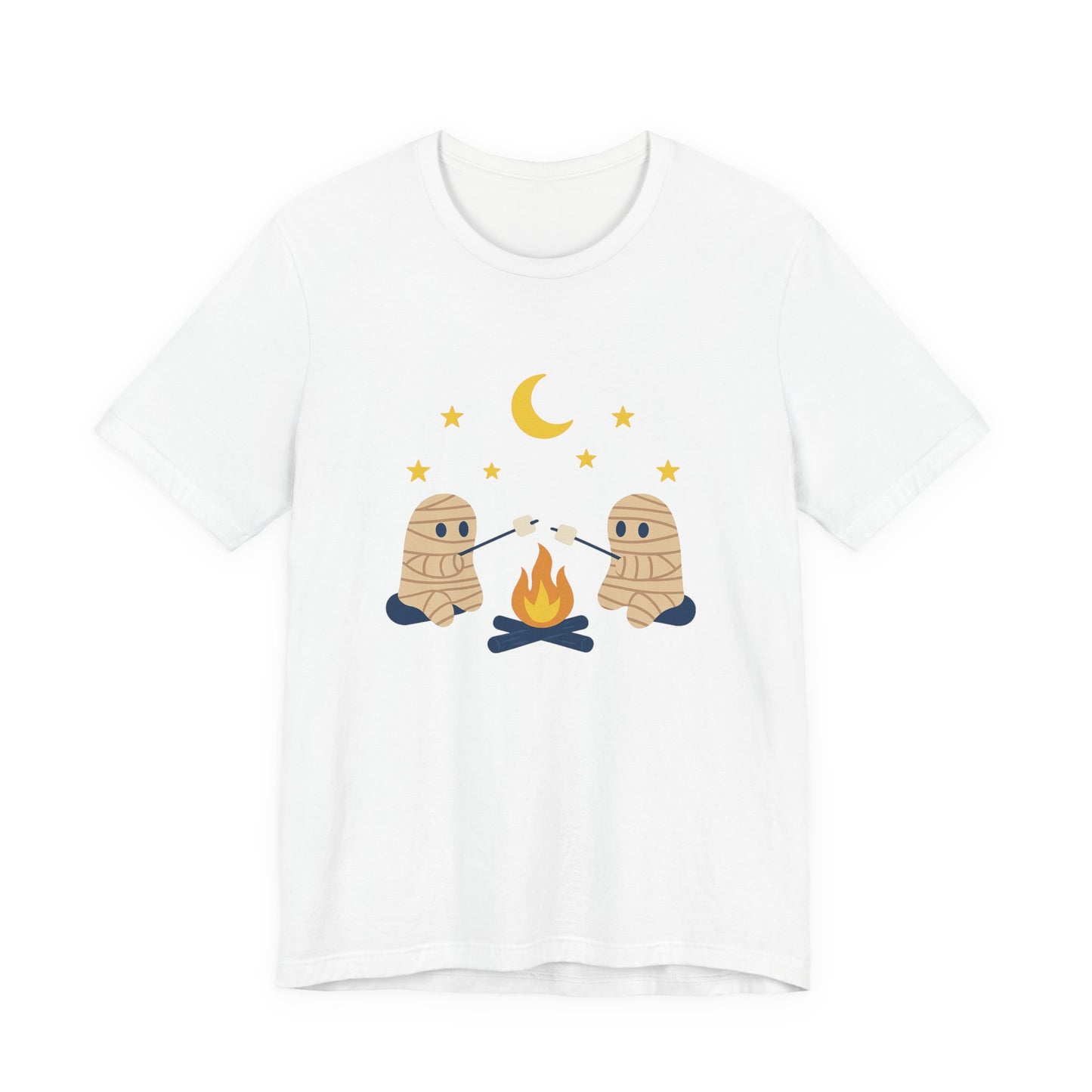 Camping Mummy Tee, Halloween Shirt, Spooky Camping Top - PopCultureByDesign36