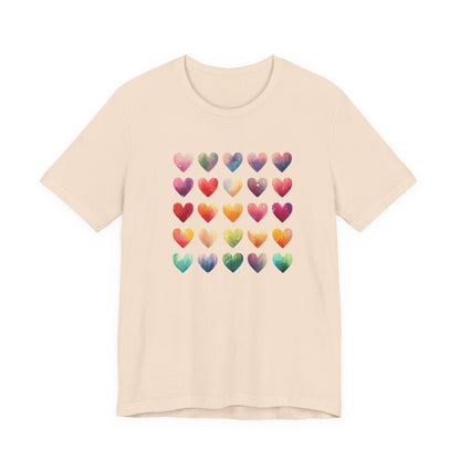 Bohemian Artsy Watercolor Shirt, Watercolor Tee, Watercolor Heart Tee - PopCultureByDesign36