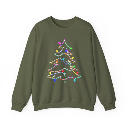 Swirly Christmas Tree with Lights, Neon Tree, Neon Colors Christmas - PopCultureByDesign36