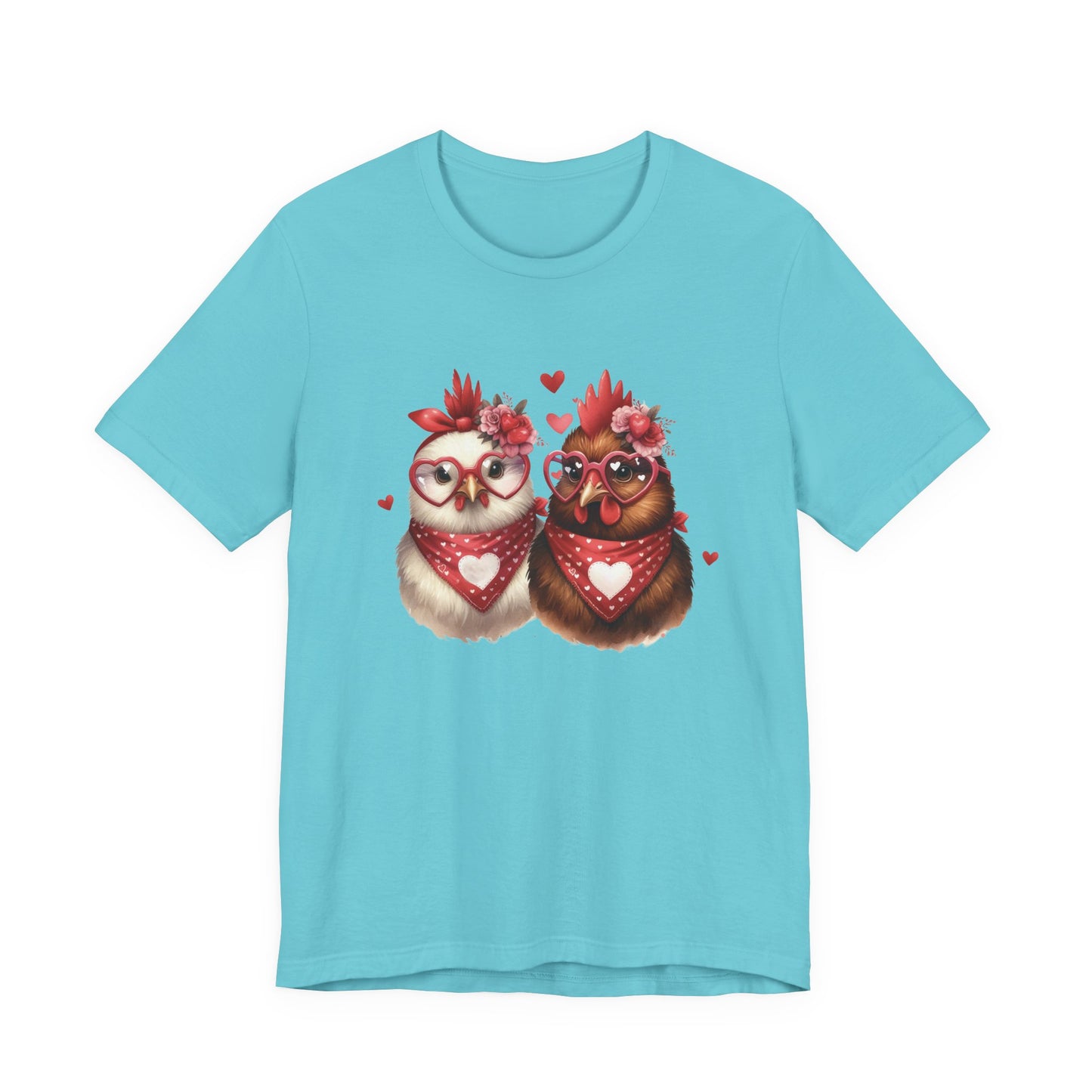 Valentines Day Farm Chickens Shirt, Valentine Farm Shirt, Chicken Shirt - PopCultureByDesign36