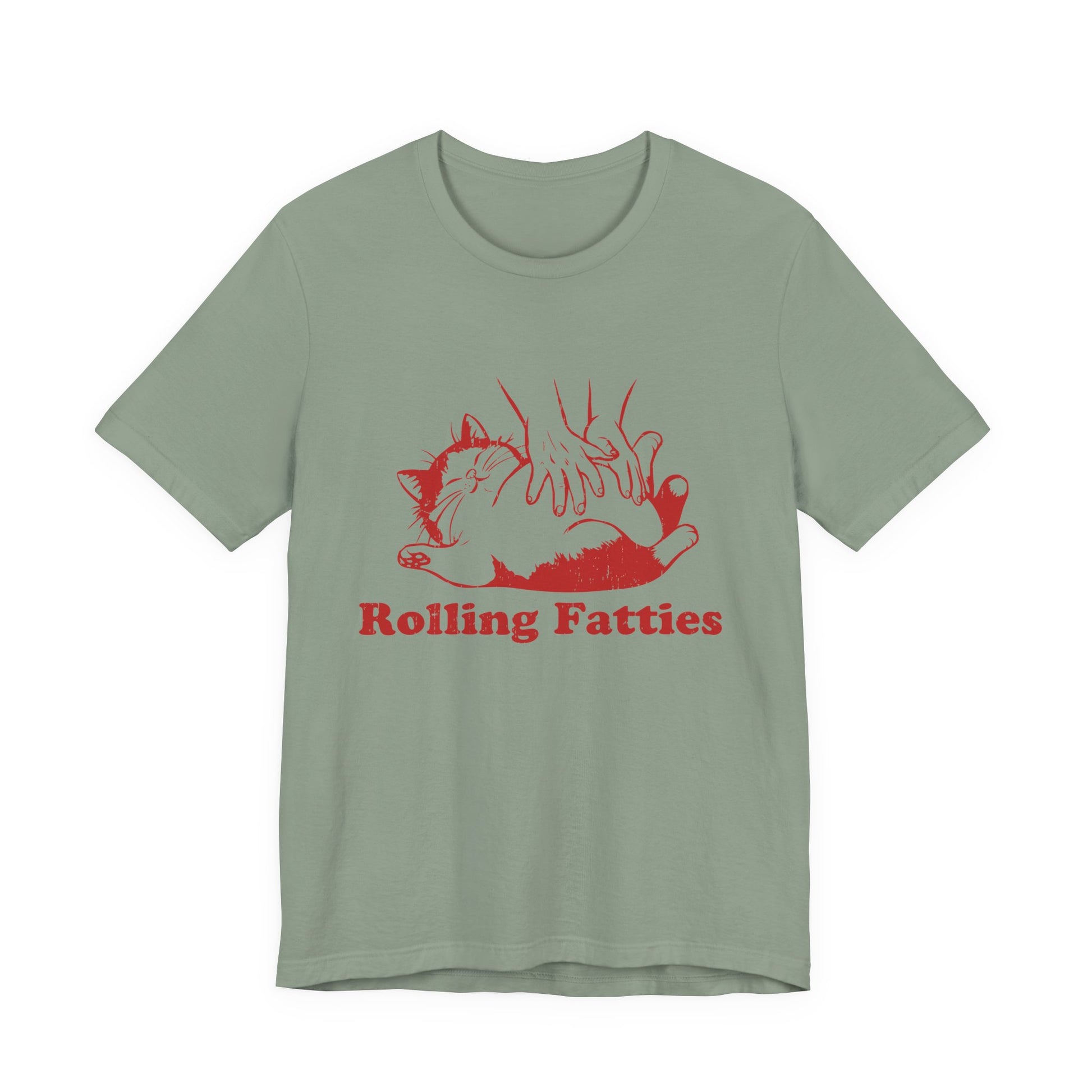 Rolling Fatties Cat TShirt, Funny Cat Graphic Shirt, Cat Lovers Gift - PopCultureByDesign36