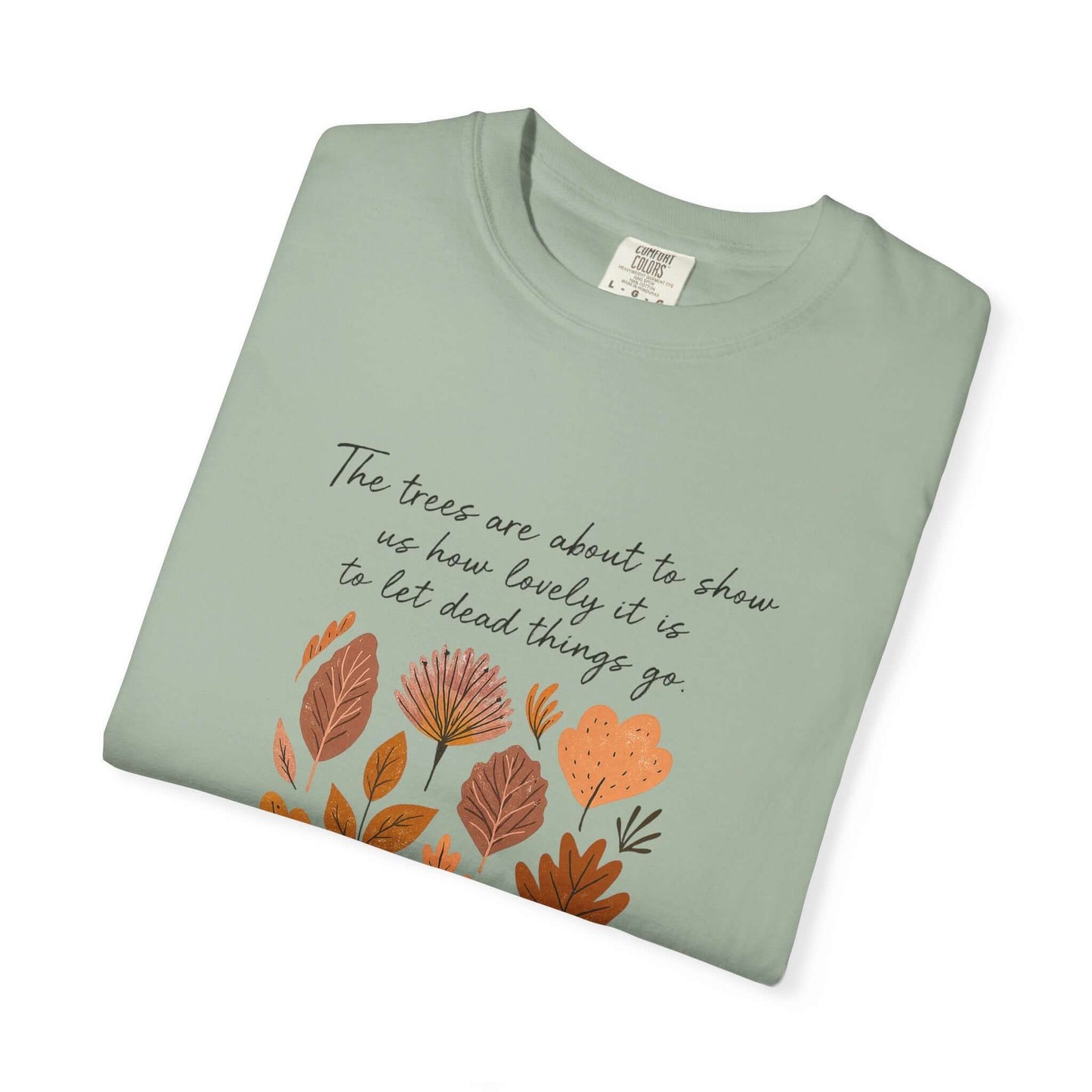 Boho Poem Fall Leaves T-shirt, Fall Shirt, Unisex Fall Top