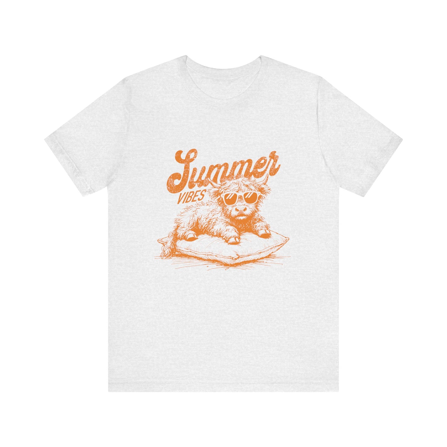 Summer Vibes Highland Cow Shirt, Western Shirt, Cow Shirt - PopCultureByDesign36