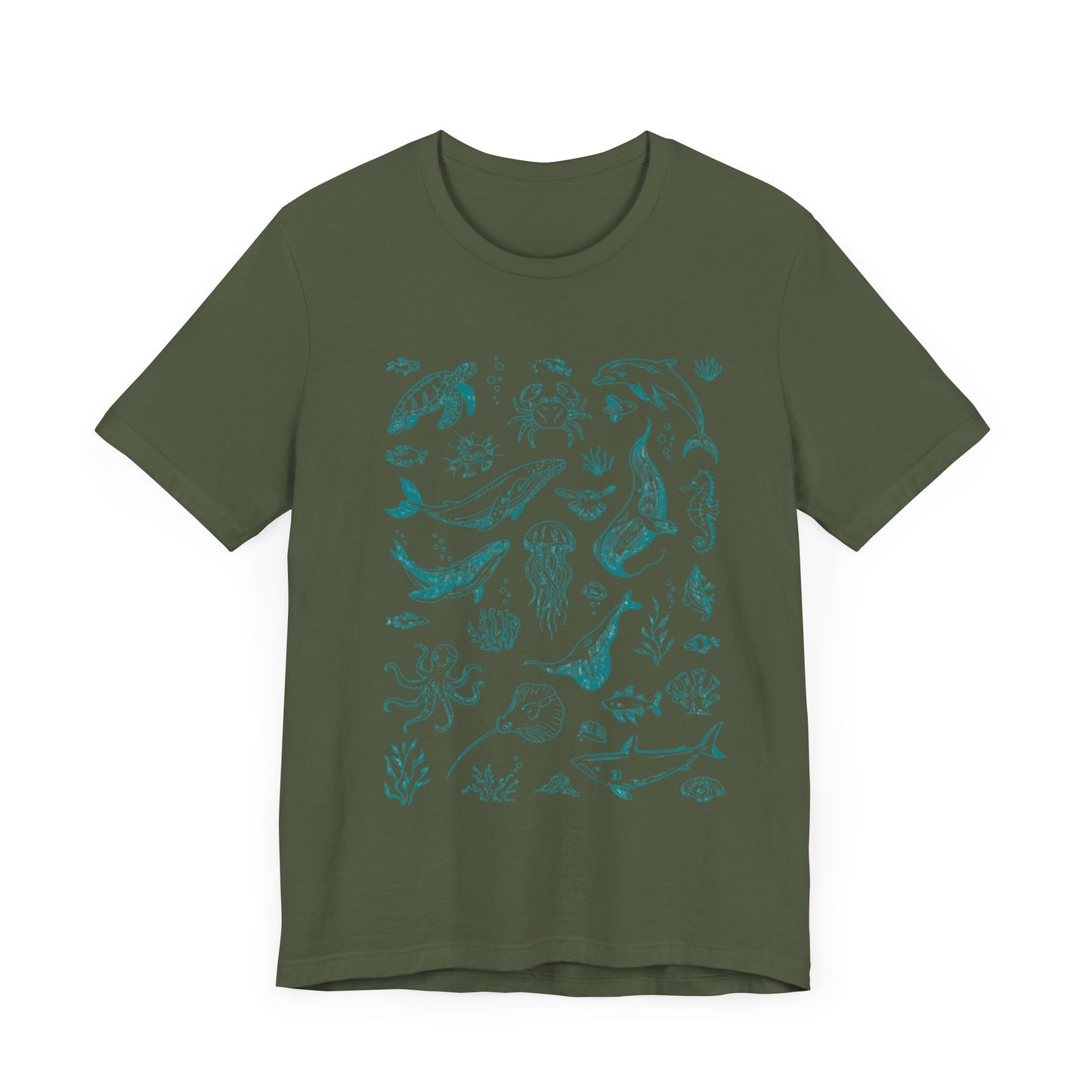Vintage Ocean Tattoo Style T-Shirt, Retro Ocean Shirt, Ocean Shirt For Men - PopCultureByDesign36