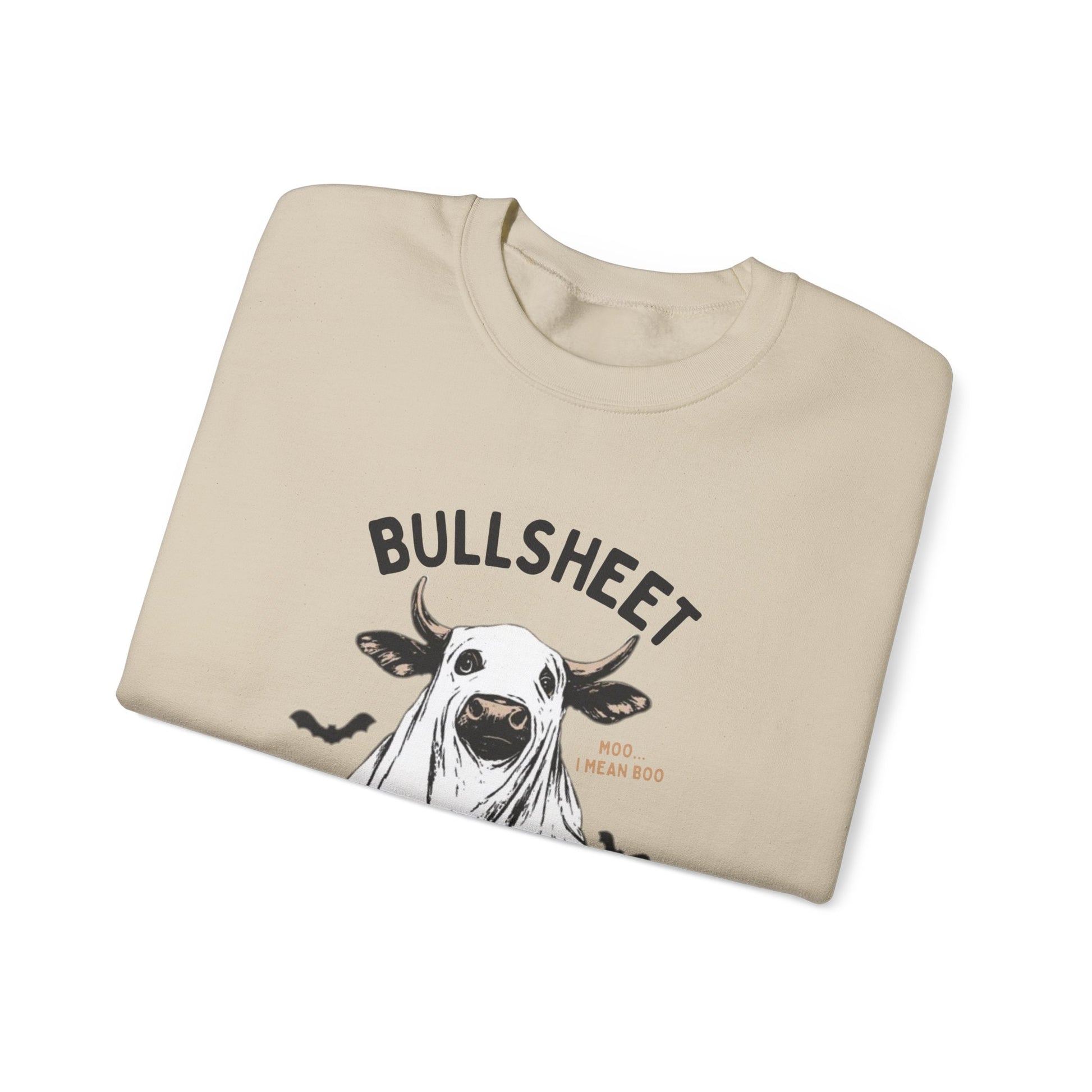 Bull Sheet Sweatshirt, Halloween Ghost Cow Sweatshirt, Trick or Treat Shirt - PopCultureByDesign36