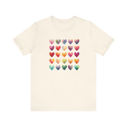 Bohemian Artsy Watercolor Shirt, Watercolor Tee, Watercolor Heart Tee - PopCultureByDesign36