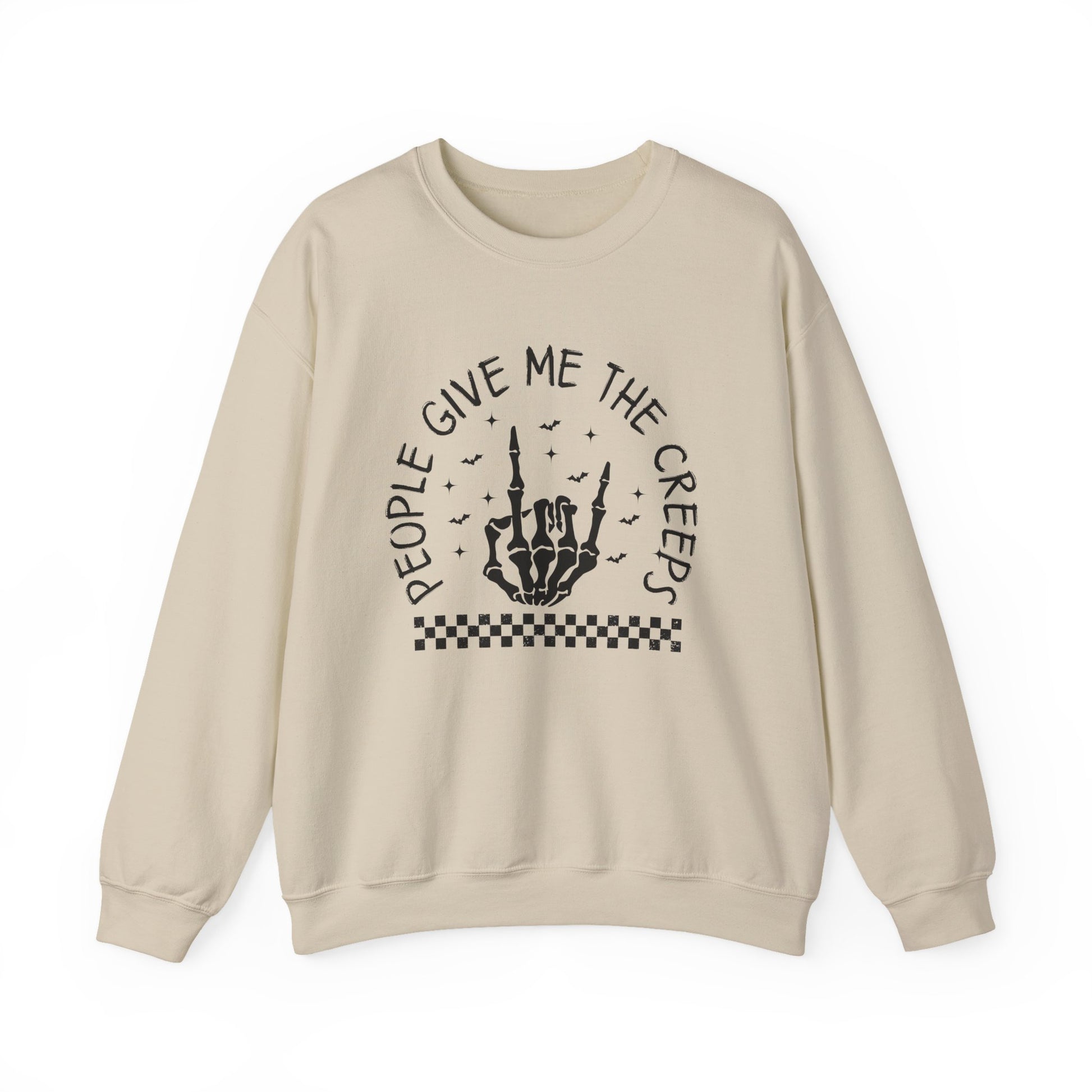 The Creeps Sweatshirt, Skeleton Hands Shirt, Skull Halloween Sweatshirt - PopCultureByDesign36