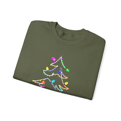 Swirly Christmas Tree with Lights, Neon Tree, Neon Colors Christmas - PopCultureByDesign36