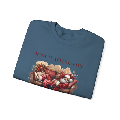Just Waiting For Christmas Sweatshirt,Santa Clause Shirt ,Funny Christmas Shirt - PopCultureByDesign36