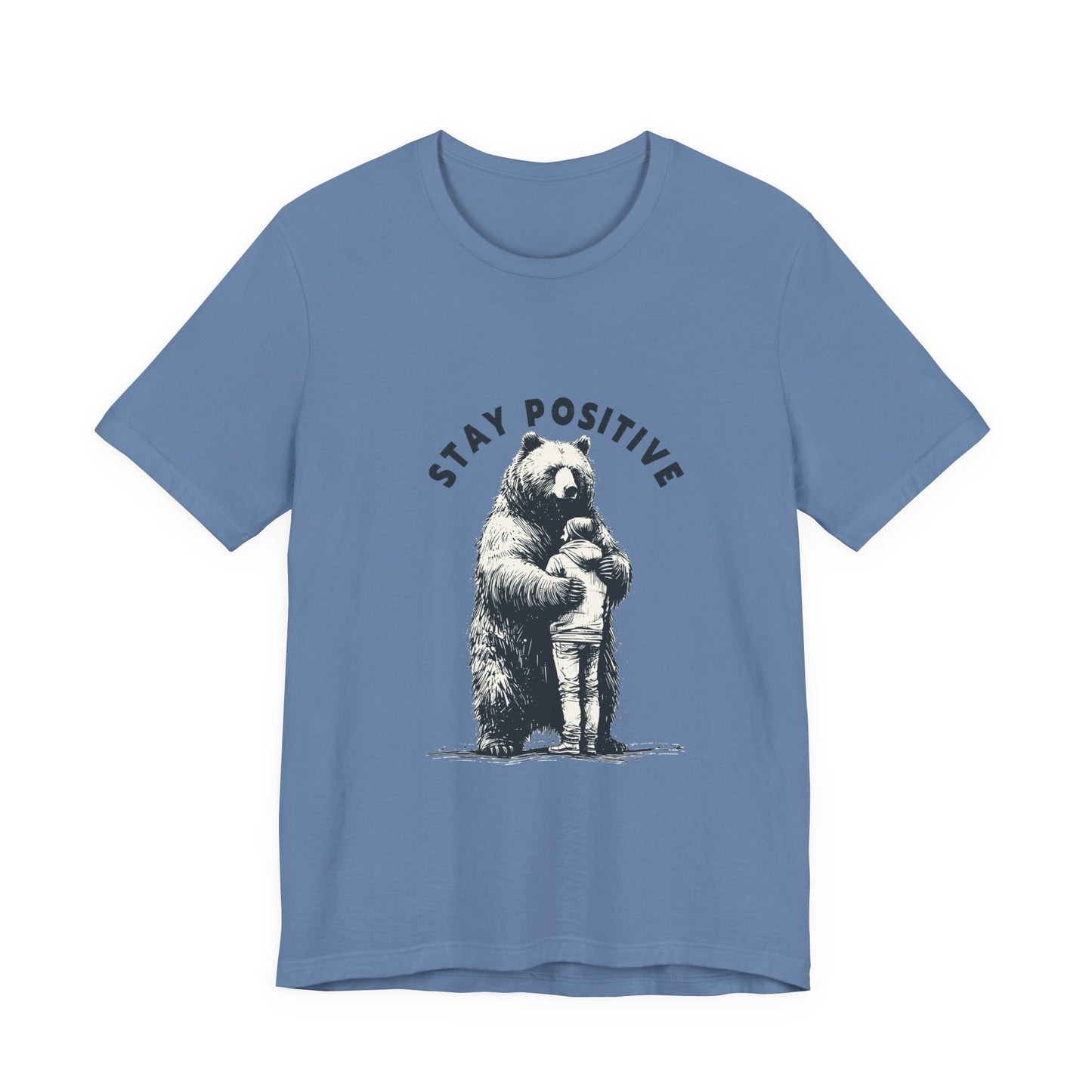 Stay Positive Bear Hug Shirt, Mental Health Shirt, Bear Hug Tee - PopCultureByDesign36